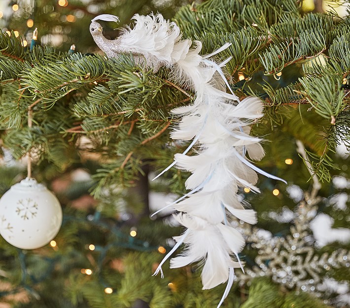 Monique Lhuillier Clip On Peacock Ornament