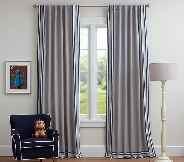 Tailored Stripe Curtain