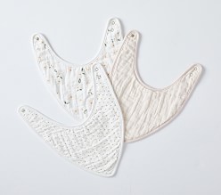 Meredith Muslin Drool Bib Set