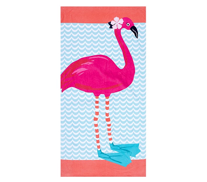 St Tropez Flamingo Icon Kid Beach Towel