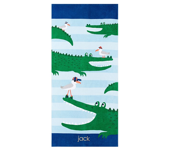 Alligator Kid Beach Towel