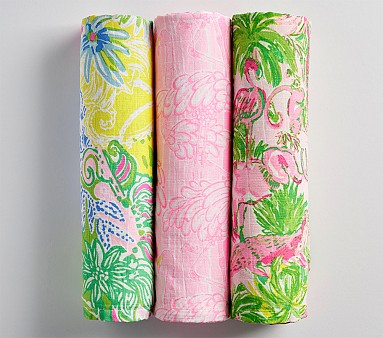 Lilly pulitzer swaddle blanket best sale