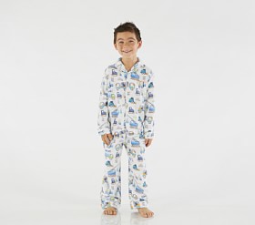 Construction Loose Fit Kids Pajamas Pottery Barn Kids