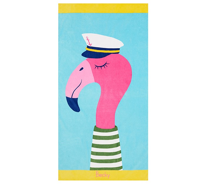 Nantucket Icon Flamingo Towel