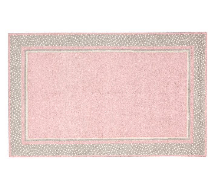 Polka Dot Border Rug