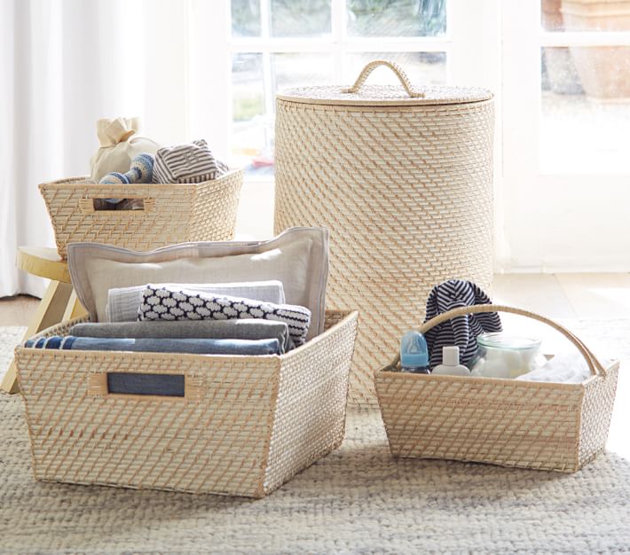 Pottery store Barn Kids Navy Canvas Storage Bins