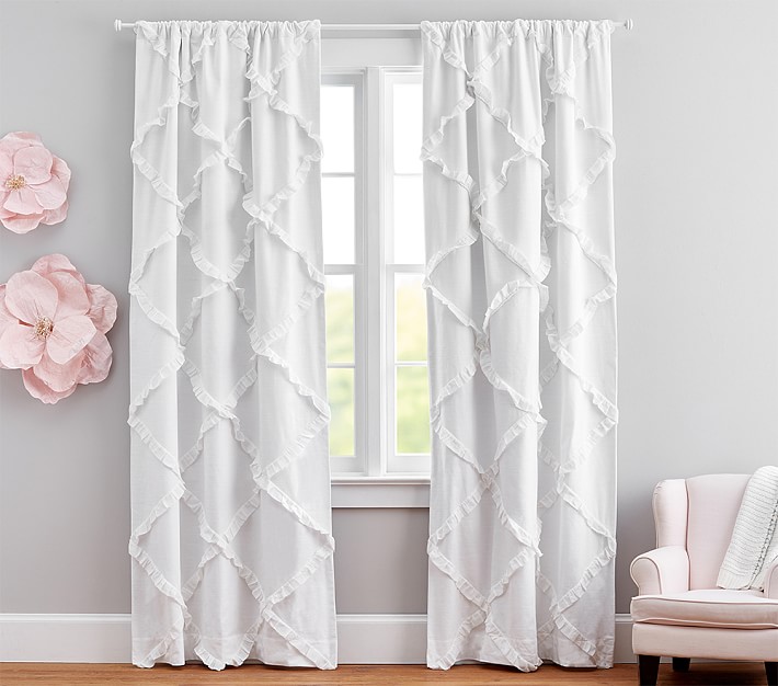 Diamond Ruffle Blackout Curtain