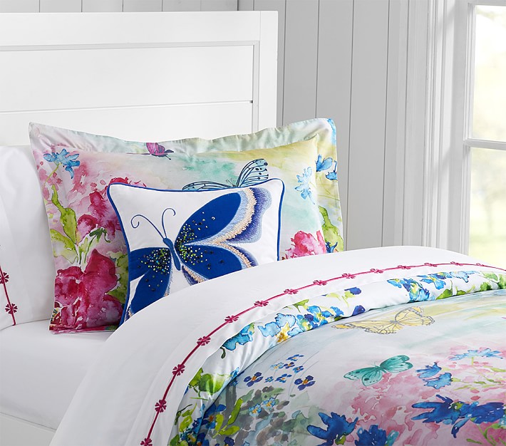 Eliza Floral Butterfly Duvet Cover &amp; Shams