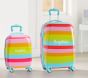 Fairfax Pink Rainbow Stripe Hard Sided Spinner Luggage