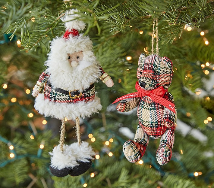 Classic Plaid Ornaments