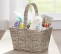 Silver Rope Square Easter Basket