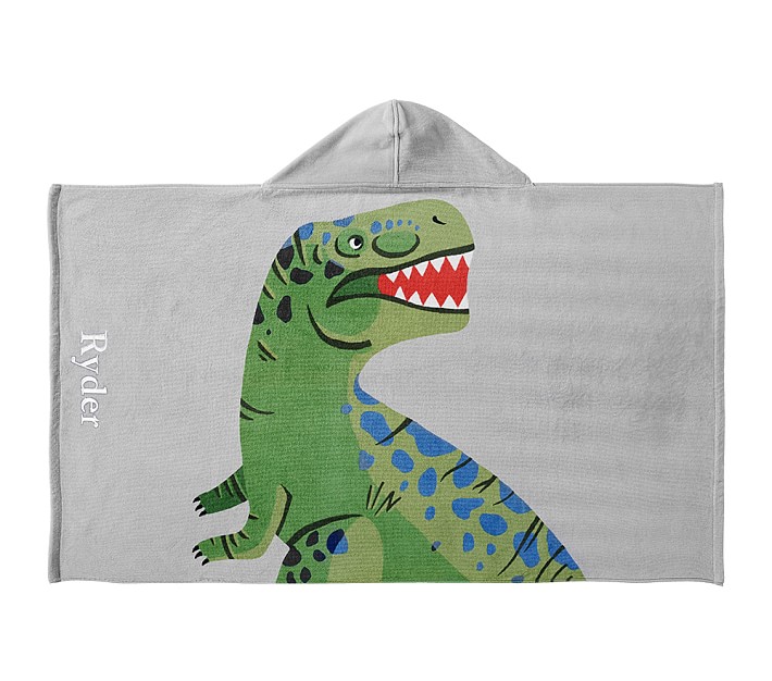 T. Rex Kid Beach Hooded Towel