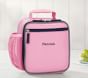 Fairfax Classic Lunch Box Solid Pink/Navy Trim