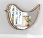 Gold Bird Shelf Mirror