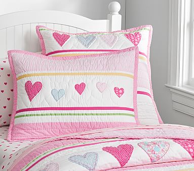 Pottery Barn Kids Baby Organic Heart Toddler Duvet Cover Reversible Pale buy Pink 36