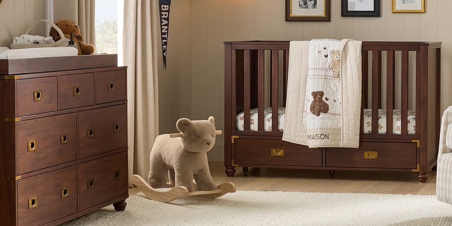 Brown nursery furniture on sale