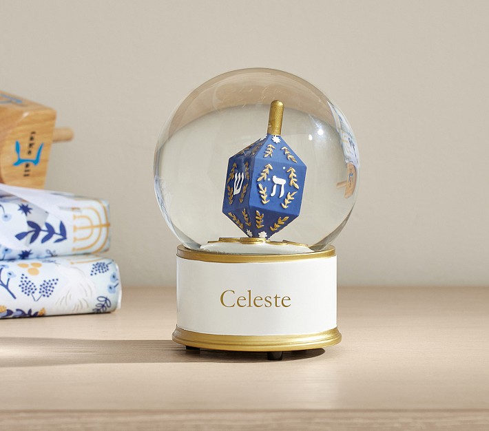 Rifle Paper Co. Hanukkah Musical Spinning Snowglobe