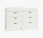 Emery 6-Drawer Dresser &amp; Topper Set (56w x 19d&quot;)