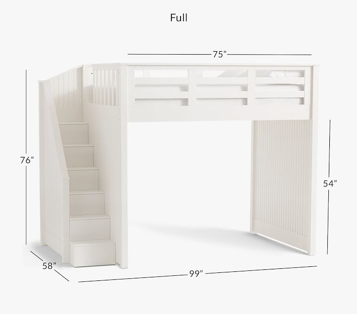 Pottery barn catalina stair loft bed discount