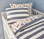 Chambray Stripe Organic Duvet &amp; Shams