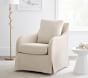 Kelsey Slipcovered Swivel Glider