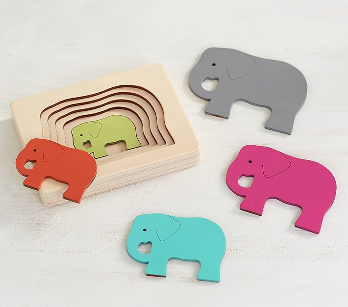 Wooden Elephant Puzzle