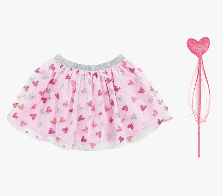 Sweet Wink Multi Heart Tutu &amp; Heart Wand Kids Costume