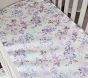 LoveShackFancy Lavender Damask Floral Organic Crib Fitted Sheet