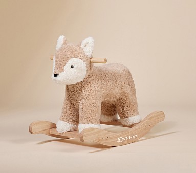 Sherpa Fox Plush Nursery Rocker Pottery Barn Kids