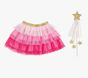 Sweet Wink Pink Ombre Tutu &amp; Star Wand Kids Costume