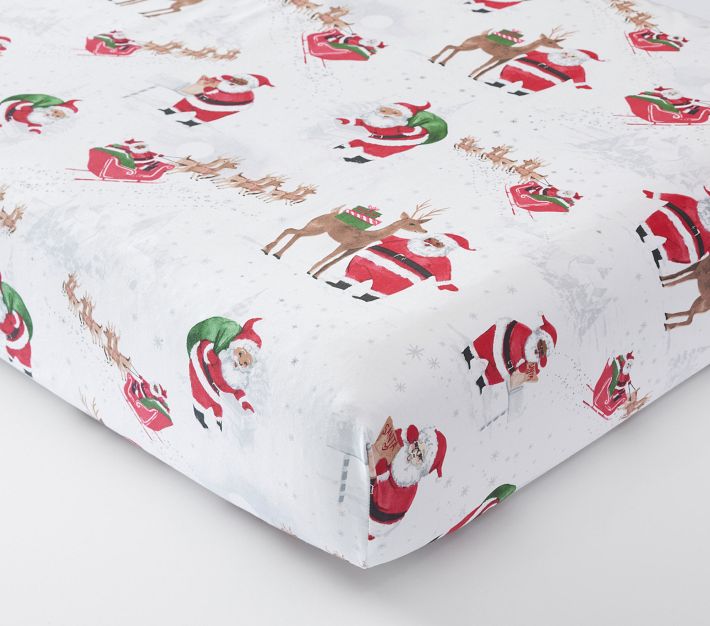Pottery barn kids flannel crib sheet online