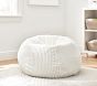 Anywhere Beanbag&#8482;, Ivory Ribbed Chamois