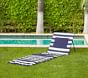 Navy Rugby Stripe Beach Loungers