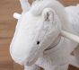 Gray Musical Horse Plush Nursery Rocker