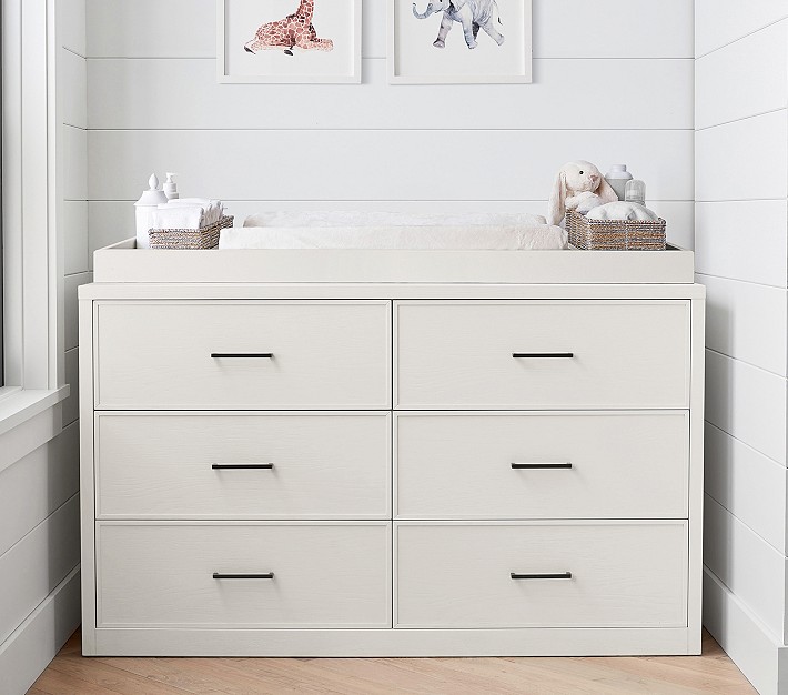 Modern Farmhouse Extra-Wide Dresser &amp; Topper Set