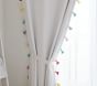 Rainbow Tassel Cotton Blackout Curtain