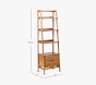 west elm x pbk Mid-Century Bookshelf - Narrow Tower (22&quot;)