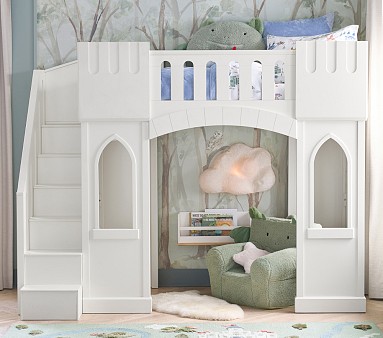 Castle Loft Bed For Kids Pottery Barn Kids