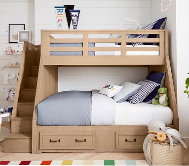 Full bed twin bunk best sale