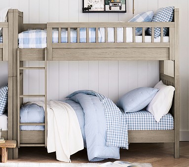 Camp Twin Over Twin Kids Bunk Bed Pottery Barn Kids