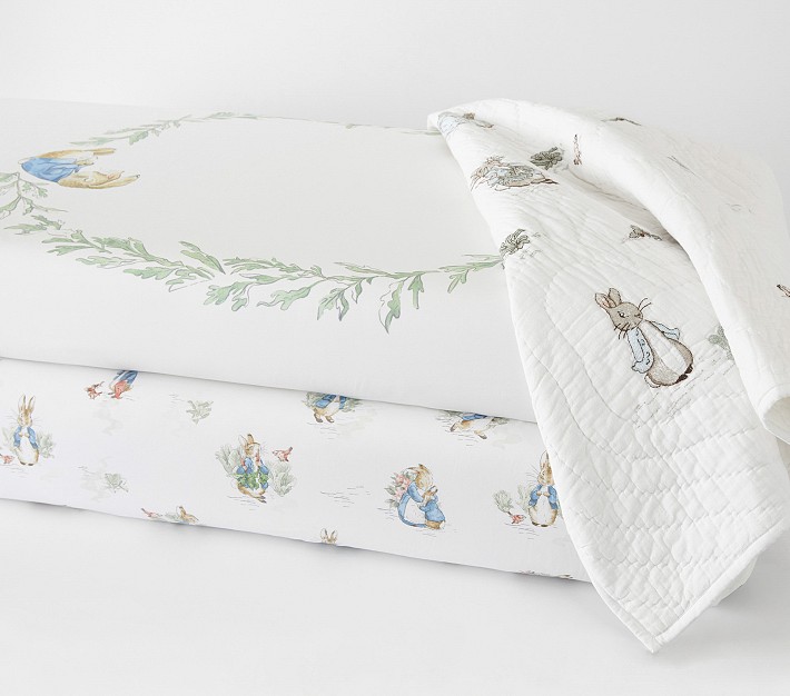 Peter Rabbit Allover Quilt Set Quilt Crib Sheet Crib Skirt