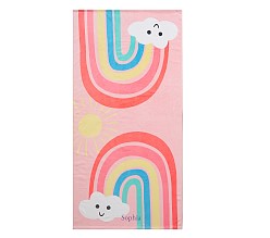 Happy Rainbows Kid Beach Towel