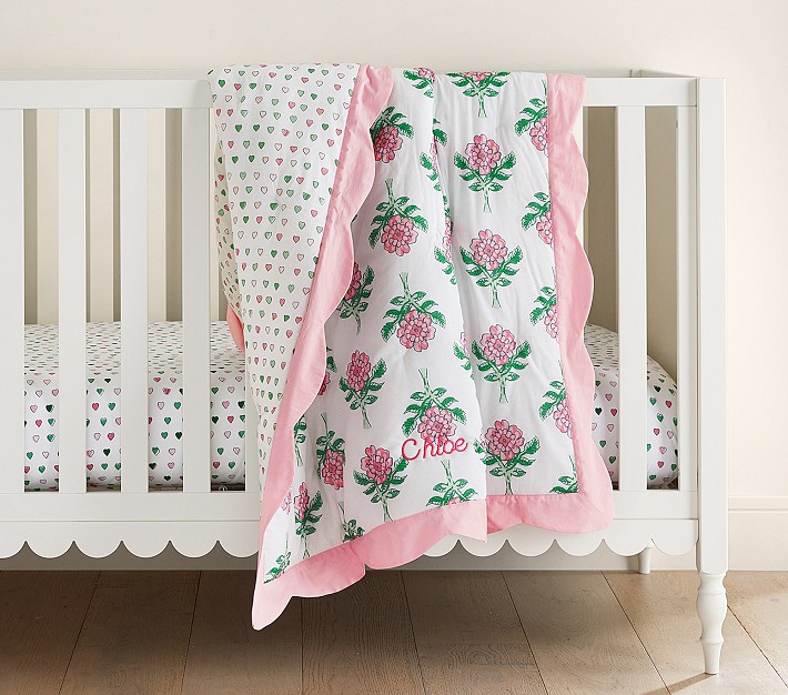 Roller Rabbit Rosebud Baby Quilt