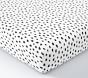 Brushstroke Dot Organic Crib Fitted Sheet