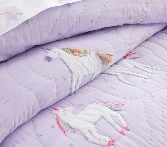 PBK authentic twin unicorn quilt