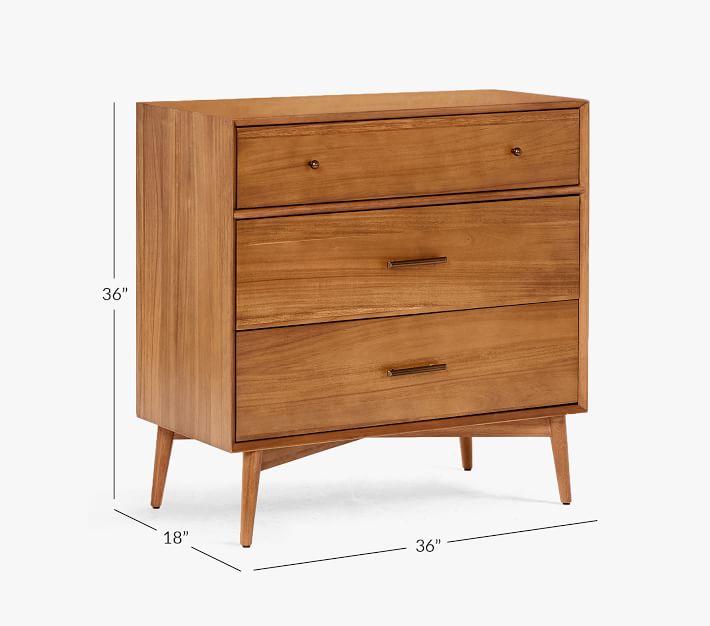 west elm x pbk Mid Century 3 Drawer Modern Kids Dresser Pottery Barn Kids