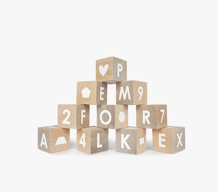 Modern Blocks Counting, Shapes &amp; Alphabet Block Set