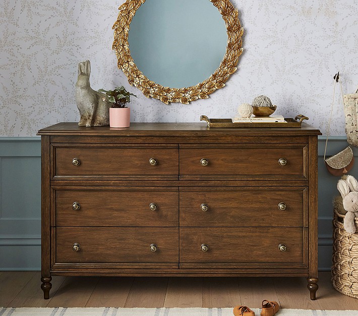 Chris Loves Julia Turned Wood 6-Drawer Dresser (56w x 19d&quot;)