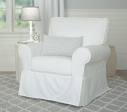 Comfort Small Slipcovered Swivel Glider