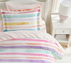 Kayla Stripe Organic Duvet Cover & Shams